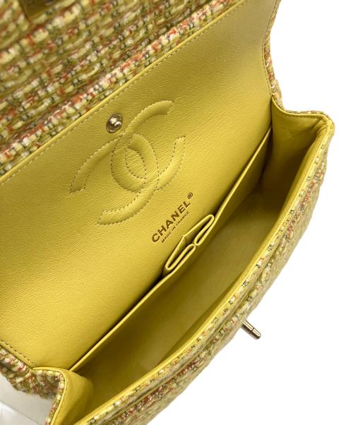 CHANEL（シャネル）CHANEL (シャネル) ツイードチェーンショルダーバッグ イエロー サイズ:25の古着・服飾アイテム