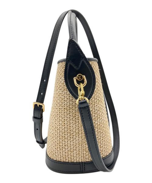 LOUIS VUITTON（ルイ ヴィトン）LOUIS VUITTON (ルイ ヴィトン) Petit Bucket/プティ・バケット/2wayバッグ ブラック×ベージュ サイズ:-の古着・服飾アイテム