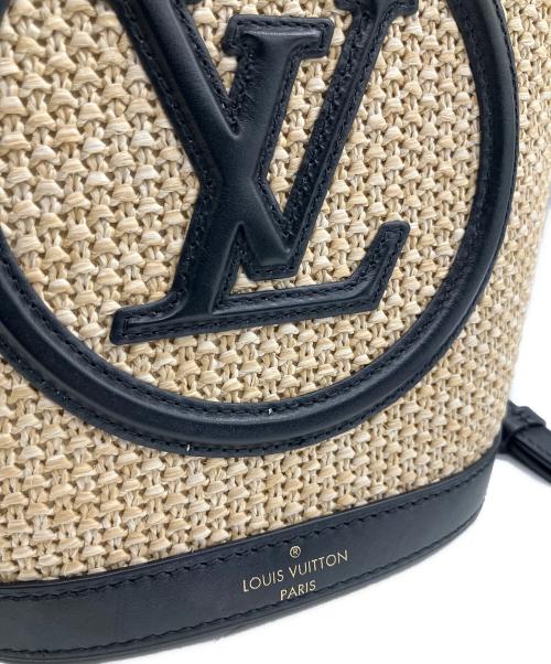 LOUIS VUITTON（ルイ ヴィトン）LOUIS VUITTON (ルイ ヴィトン) Petit Bucket/プティ・バケット/2wayバッグ ブラック×ベージュ サイズ:-の古着・服飾アイテム