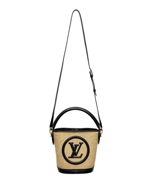 LOUIS VUITTON（ルイ ヴィトン）LOUIS VUITTON (ルイ ヴィトン) Petit Bucket/プティ・バケット/2wayバッグ ブラック×ベージュ サイズ:-の古着・服飾アイテム