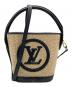 LOUIS VUITTON（ルイ ヴィトン）の古着「Petit Bucket/プティ・バケット/2wayバッグ」｜ブラック×ベージュ
