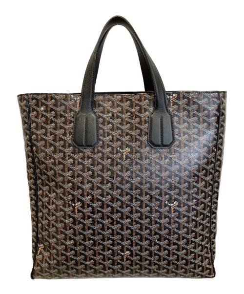 GOYARD（ゴヤール）GOYARD (ゴヤール) コーティングキャンバストートバッグ ブラックの古着・服飾アイテム