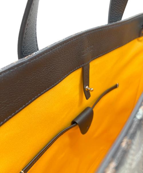 GOYARD（ゴヤール）GOYARD (ゴヤール) コーティングキャンバストートバッグ ブラックの古着・服飾アイテム