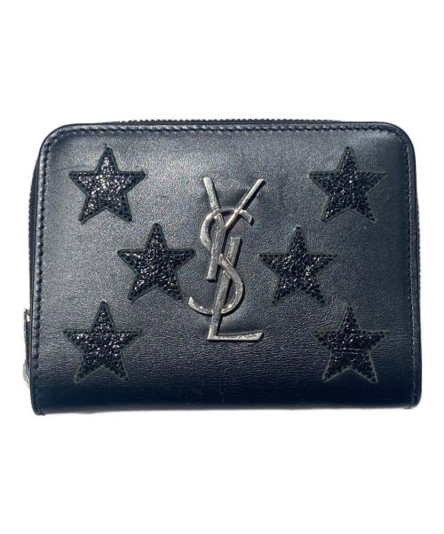 Saint Laurent Paris（サンローランパリ）Saint Laurent Paris (サンローランパリ) 2つ折り財布 ブラックの古着・服飾アイテム