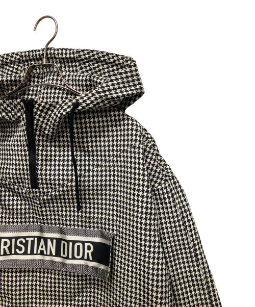 Christian Dior（クリスチャン ディオール）Christian Dior (クリスチャン ディオール) Houndstooth Hooded Anorak/アノラックパーカー ブラック サイズ:XSの古着・服飾アイテム