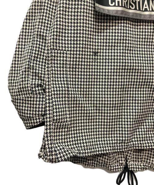Christian Dior（クリスチャン ディオール）Christian Dior (クリスチャン ディオール) Houndstooth Hooded Anorak/アノラックパーカー ブラック サイズ:XSの古着・服飾アイテム