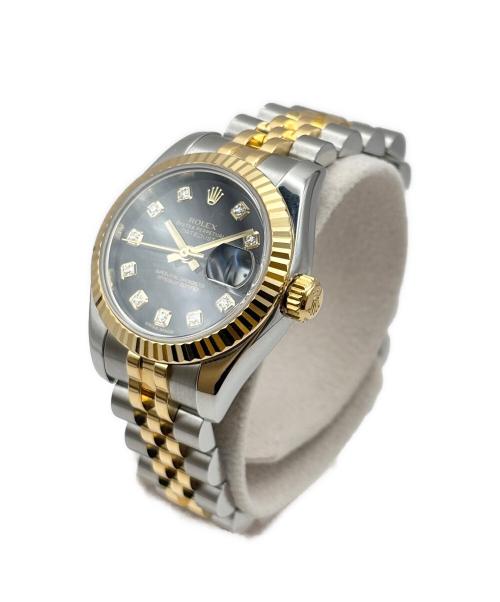 ROLEX（ロレックス）ROLEX (ロレックス) Datejust 26 デイトジャスト Ref.179173G 黒文字盤 黒文字盤 サイズ:26mm/13.0cmの古着・服飾アイテム