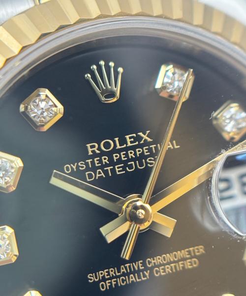 ROLEX（ロレックス）ROLEX (ロレックス) Datejust 26 デイトジャスト Ref.179173G 黒文字盤 黒文字盤 サイズ:26mm/13.0cmの古着・服飾アイテム