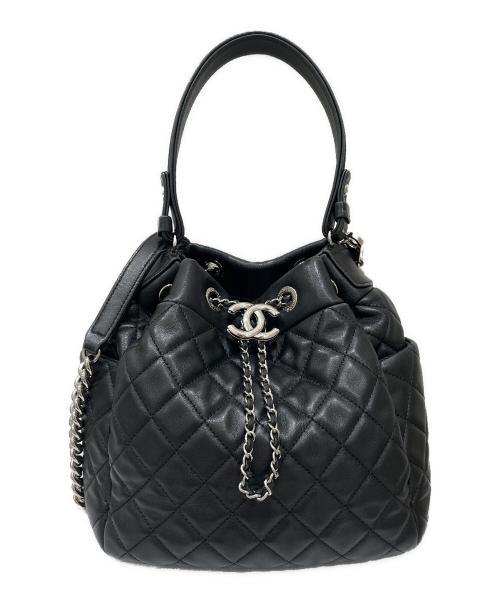 CHANEL（シャネル）CHANEL (シャネル) マトラッセ チェーンショルダーバッグ  ブラックの古着・服飾アイテム