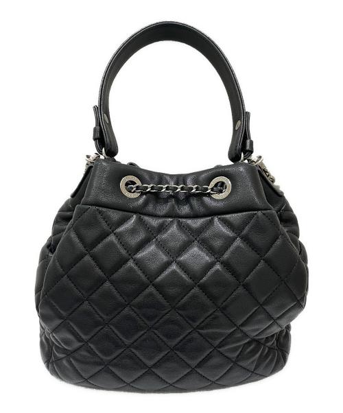CHANEL（シャネル）CHANEL (シャネル) マトラッセ チェーンショルダーバッグ  ブラックの古着・服飾アイテム