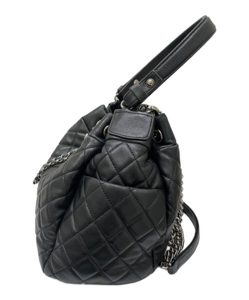 CHANEL（シャネル）CHANEL (シャネル) マトラッセ チェーンショルダーバッグ  ブラックの古着・服飾アイテム
