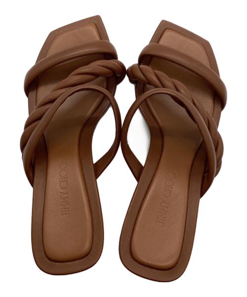 JIMMY CHOO（ジミーチュウ）JIMMY CHOO (ジミーチュウ) サンダル ブラウン サイズ:34の古着・服飾アイテム