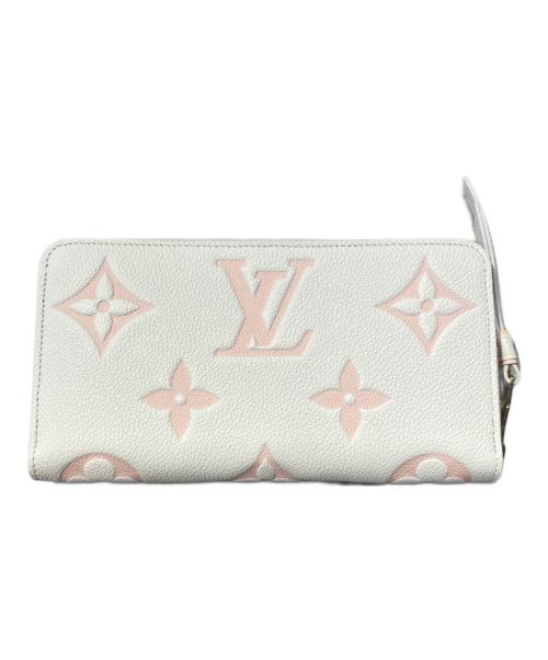 LOUIS VUITTON（ルイ ヴィトン）LOUIS VUITTON (ルイ ヴィトン) Zippy Wallet Long Wallet Bicolor Monogram Empreinte/モノグラムアンプラント ジッピー ウォレット アイボリーの古着・服飾アイテム