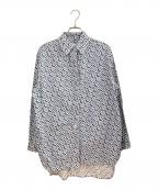 BURBERRYバーバリー）の古着「TBモノグラムシャツ」｜ブルー