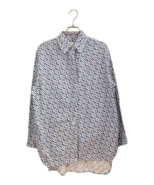 BURBERRY（バーバリー）BURBERRY (バーバリー) TBモノグラムシャツ ブルー サイズ:36の古着・服飾アイテム
