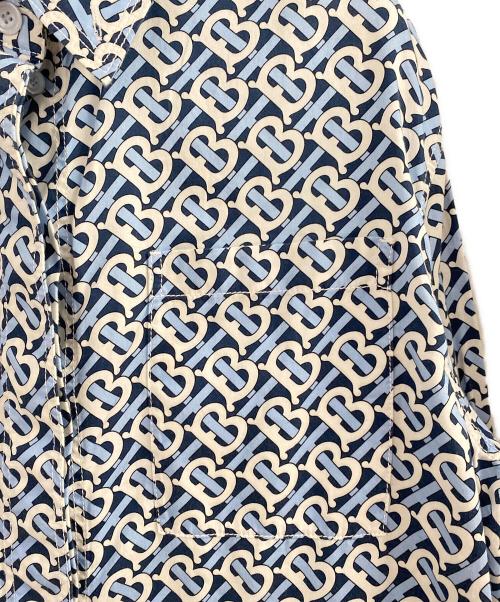 BURBERRY（バーバリー）BURBERRY (バーバリー) TBモノグラムシャツ ブルー サイズ:36の古着・服飾アイテム