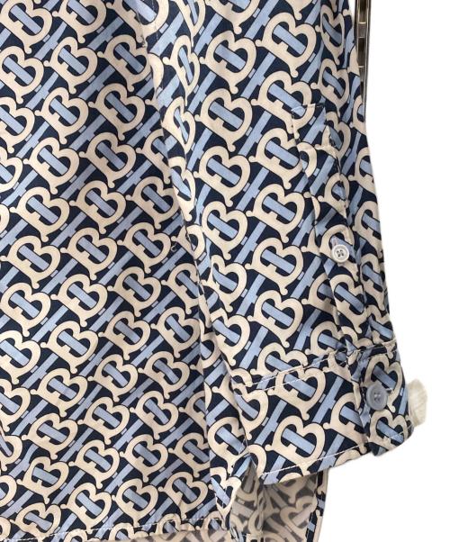 BURBERRY（バーバリー）BURBERRY (バーバリー) TBモノグラムシャツ ブルー サイズ:36の古着・服飾アイテム