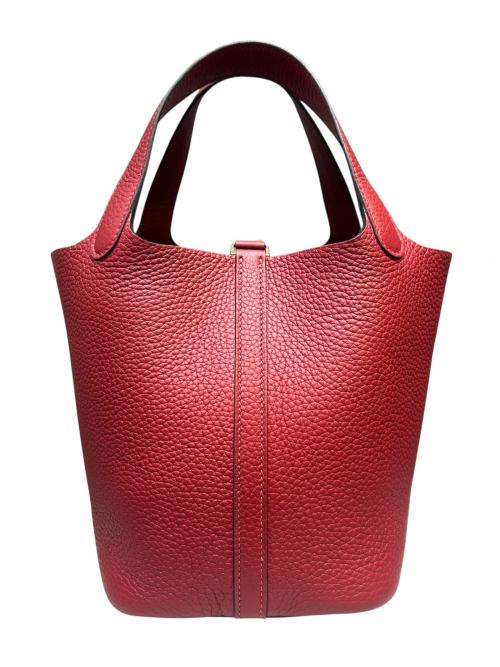 HERMES（エルメス）HERMES (エルメス) ピコタンロックPM/ゴールド金具/トリヨンクレマンス/ルージュアッシュ/W刻印 ルージュアッシュ サイズ:PM 未使用品の古着・服飾アイテム