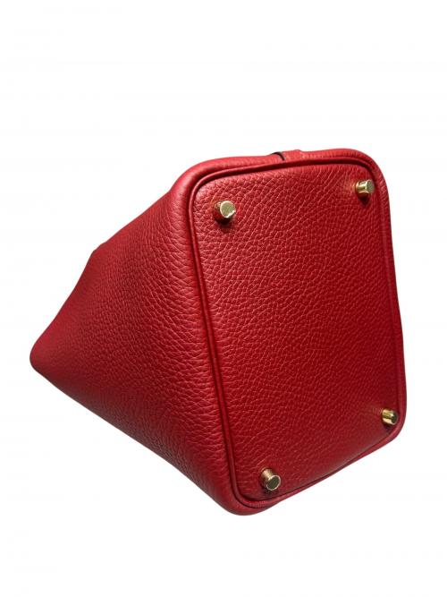 HERMES（エルメス）HERMES (エルメス) ピコタンロックPM/ゴールド金具/トリヨンクレマンス/ルージュアッシュ/W刻印 ルージュアッシュ サイズ:PM 未使用品の古着・服飾アイテム