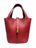 HERMES（エルメス）の古着「ピコタンロックPM/ゴールド金具/トリヨンクレマンス/ルージュアッシュ/W刻印」｜ルージュアッシュ