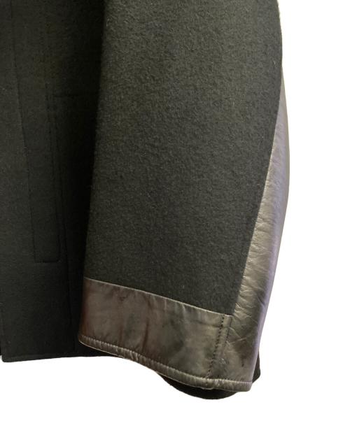 JIL SANDER（ジルサンダー）JIL SANDER (ジルサンダー) ウールレザー切替ジャケット ブラック サイズ:46の古着・服飾アイテム