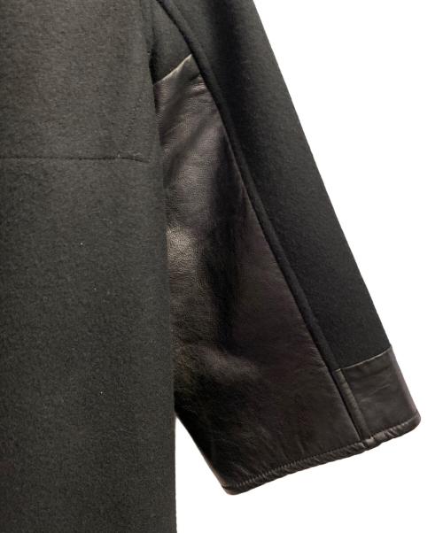 JIL SANDER（ジルサンダー）JIL SANDER (ジルサンダー) ウールレザー切替ジャケット ブラック サイズ:46の古着・服飾アイテム