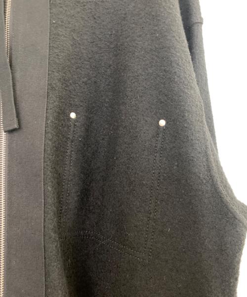 JIL SANDER（ジルサンダー）JIL SANDER (ジルサンダー) ウール ジップアップ フーディージャケット ブラック サイズ:Mの古着・服飾アイテム
