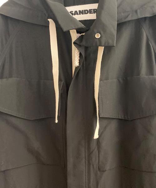 JIL SANDER（ジルサンダー）JIL SANDER (ジルサンダー) コットンマウンテンパーカー ブラック サイズ:32の古着・服飾アイテム