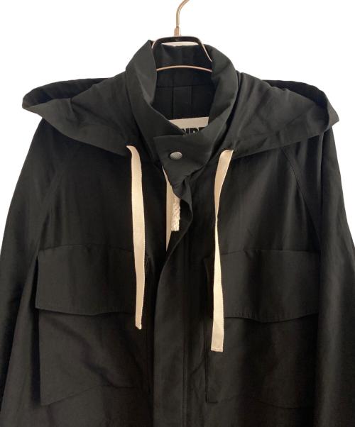 JIL SANDER（ジルサンダー）JIL SANDER (ジルサンダー) コットンマウンテンパーカー ブラック サイズ:32の古着・服飾アイテム