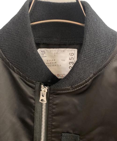 sacai（サカイ）sacai (サカイ) Nylon Twill Cotton Blouson ブラック サイズ:2の古着・服飾アイテム