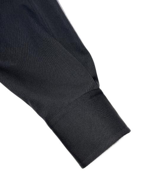 JIL SANDER（ジルサンダー）JIL SANDER (ジルサンダー) タッセルウールシャツ ブラック サイズ:37の古着・服飾アイテム