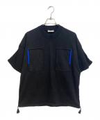 JIL SANDERジルサンダー）の古着「ダブルポケットビッグTシャツ」｜ブラック