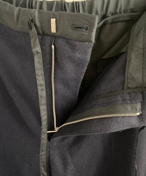 JIL SANDER+（ジルサンダープラス）JIL SANDER+ (ジルサンダープラス) ウールイージーパンツ ネイビー サイズ:46の古着・服飾アイテム