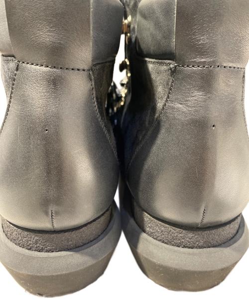 sacai（サカイ）sacai (サカイ) 20AW スエードレースアップブーツ ブラック サイズ:41の古着・服飾アイテム