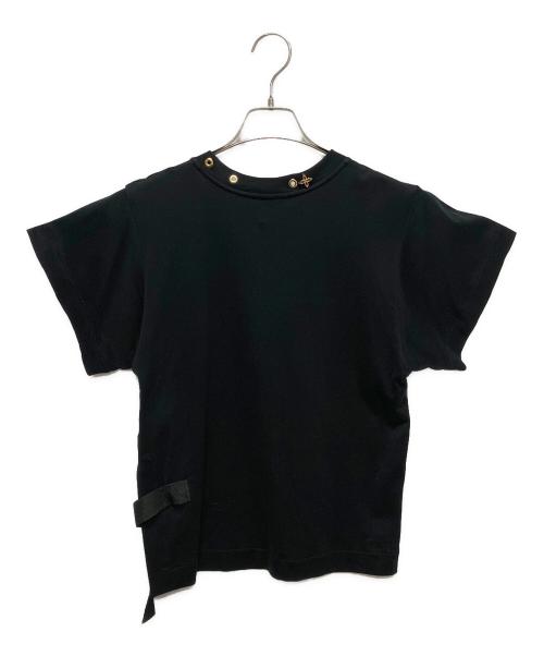 LOUIS VUITTON（ルイ ヴィトン）LOUIS VUITTON (ルイ ヴィトン) Side strap T-shirt/サイドストラップTシャツ ブラック サイズ:XSの古着・服飾アイテム