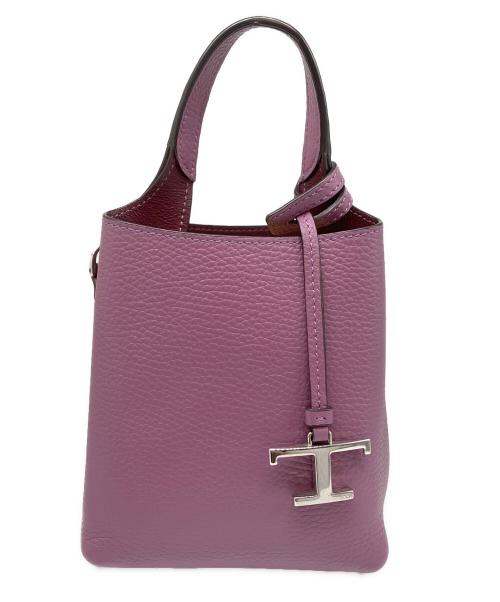 TOD'S（トッズ）TOD'S (トッズ) Tタイムレス マイクロ パープル サイズ:マイクロの古着・服飾アイテム