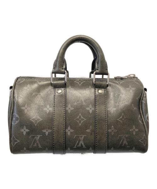 LOUIS VUITTON（ルイ ヴィトン）LOUIS VUITTON (ルイ ヴィトン) キーポル・バンドリエール25 / ブラッシュド・モノグラム ブラック サイズ:25の古着・服飾アイテム