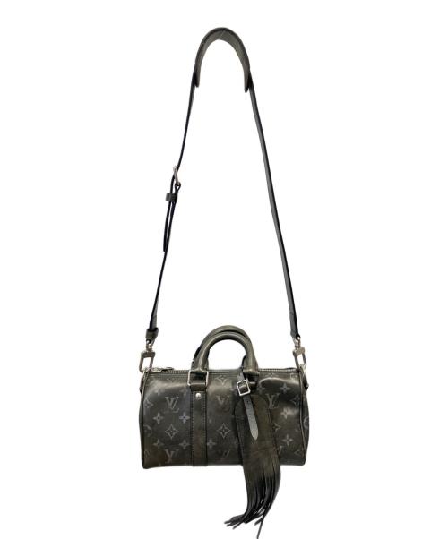 LOUIS VUITTON（ルイ ヴィトン）LOUIS VUITTON (ルイ ヴィトン) キーポル・バンドリエール25 / ブラッシュド・モノグラム ブラック サイズ:25の古着・服飾アイテム