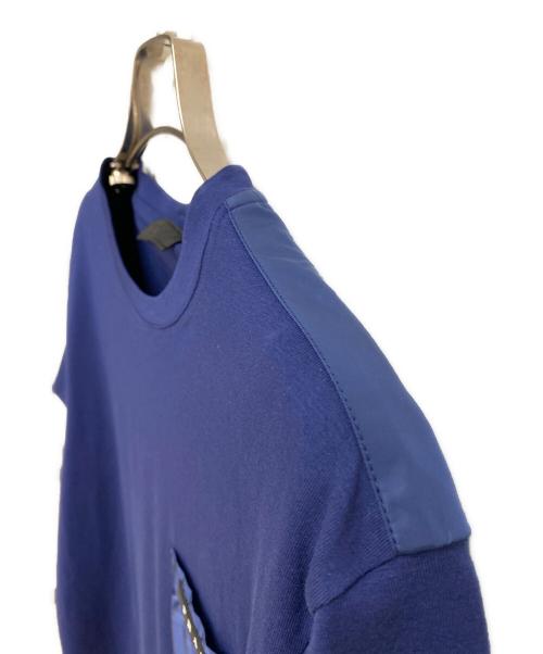 PRADA（プラダ）PRADA (プラダ) ポケットTシャツ ブルー サイズ:Lの古着・服飾アイテム