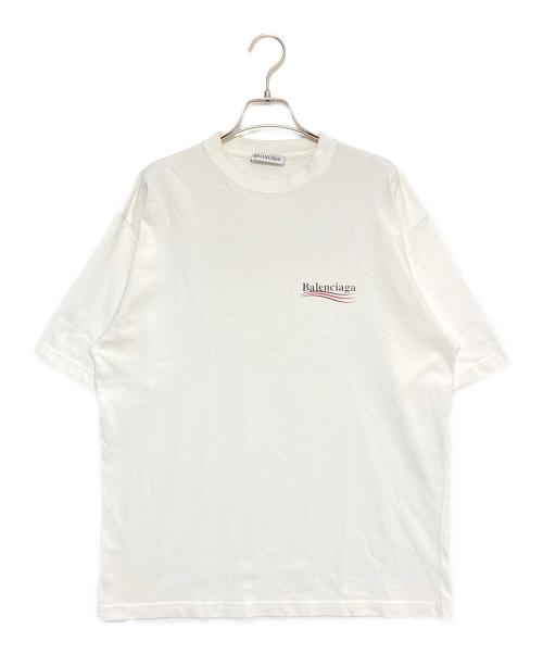 BALENCIAGA（バレンシアガ）BALENCIAGA (バレンシアガ) キャンペーンロゴTシャツ ホワイト サイズ:XSの古着・服飾アイテム