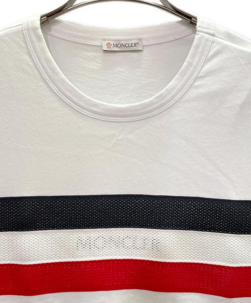 MONCLER（モンクレール）MONCLER (モンクレール) MAGLIA 半袖Tシャツ ホワイト サイズ:Ｌの古着・服飾アイテム