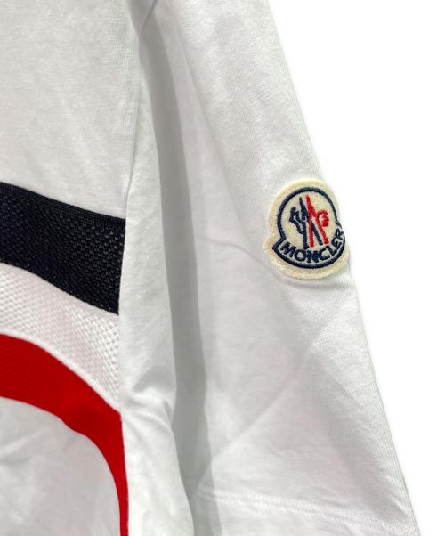 MONCLER（モンクレール）MONCLER (モンクレール) MAGLIA 半袖Tシャツ ホワイト サイズ:Ｌの古着・服飾アイテム