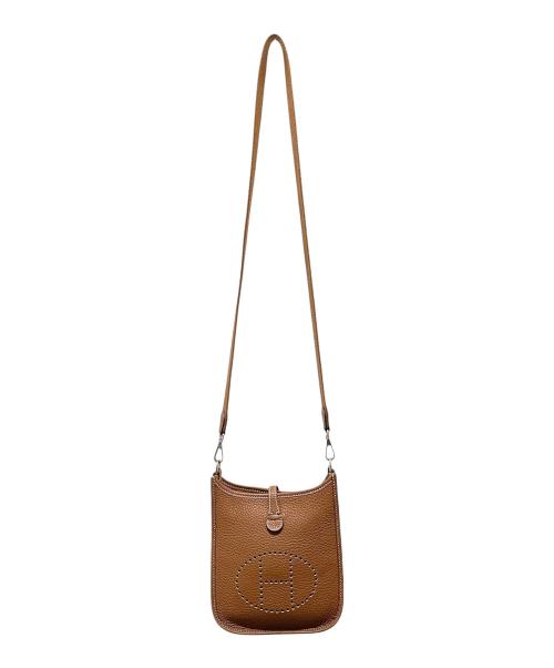 HERMES（エルメス）HERMES (エルメス) エブリン TPM/シルバー金具/トリヨンクレマンス/ゴールド/U刻印 ブラウン サイズ:TPMの古着・服飾アイテム