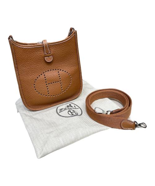 HERMES（エルメス）HERMES (エルメス) エブリン TPM/シルバー金具/トリヨンクレマンス/ゴールド/U刻印 ブラウン サイズ:TPMの古着・服飾アイテム