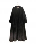 COMME des GARCONS COMME des GARCONSコムデギャルソン コムデギャルソン）の古着「切替エコファーコート」｜ブラック