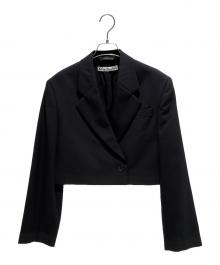 Acne studios（アクネ ストゥディオス）の古着「クロップドジャケット」｜ブラック