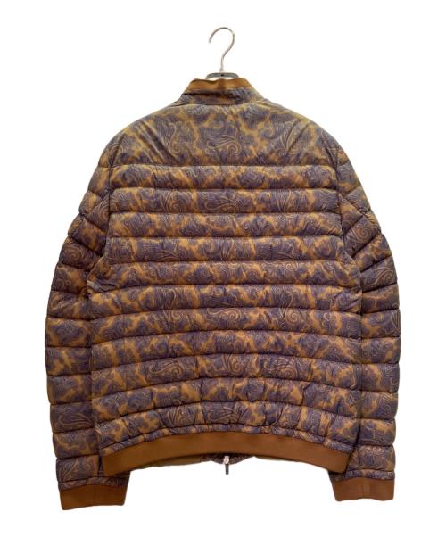 ETRO（エトロ）ETRO (エトロ) 総柄ダウンジャケット ブラウン サイズ:Ｍの古着・服飾アイテム