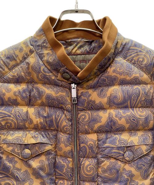 ETRO（エトロ）ETRO (エトロ) 総柄ダウンジャケット ブラウン サイズ:Ｍの古着・服飾アイテム