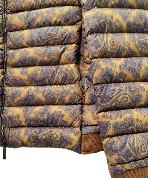 ETRO（エトロ）ETRO (エトロ) 総柄ダウンジャケット ブラウン サイズ:Ｍの古着・服飾アイテム