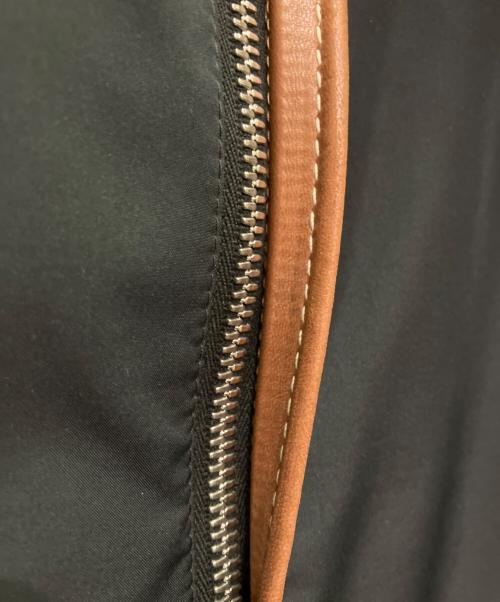 HERMES（エルメス）HERMES (エルメス) レザーパイピングスイングトップ ブラック サイズ:52の古着・服飾アイテム